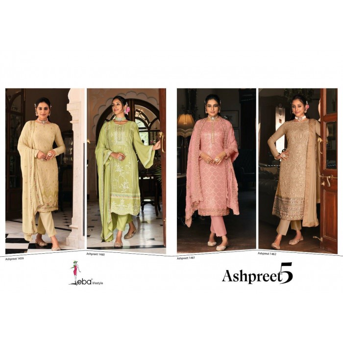 Eba Ashpreet Vol 5 Georgette Salwar Suits